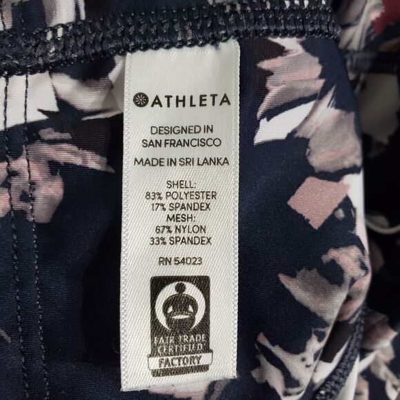 Athleta Women's Tights Small Challenge Bloom 7/8 Midnight Madness 385448-00 - Picture 10 of 11